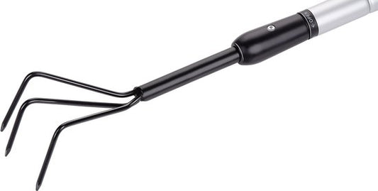 BLACK+DECKER Kultivator - Teleskopstiel 77 - 112 CM - 3 Zinken - Aluminium/ Kohlenstoffstahl