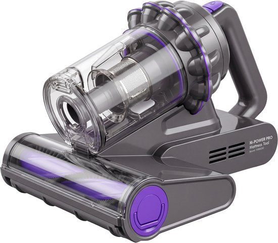 Powell Matratzenreiniger – Teppichreiniger – Staubsauger gegen Hausstaubmilben – UV-Bettstaubsauger – 350 W – 20,6 l Behälter – Grau
