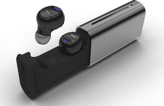 Denver TWE-60 - Kabellose Bluetooth-Kopfhörer - mit Ladeetui - Schwarz