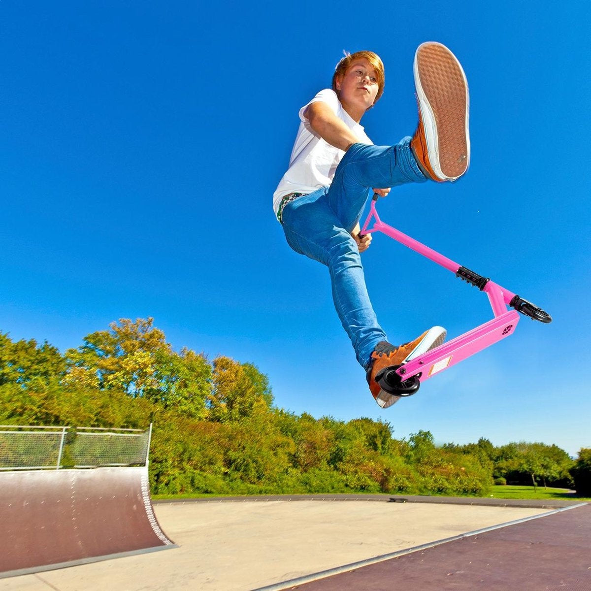 LifeGoods StuntRider - Stunt-Scooter - Stufe 8+ Jahre - 100mm Räder - Jungen/Mädchen - Pink