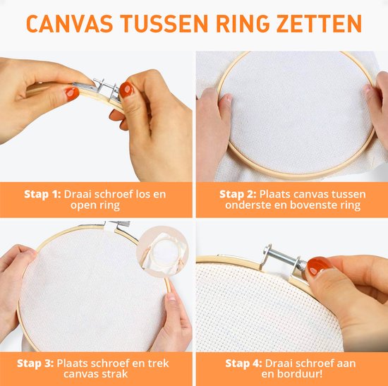 Happy Goods - Sticksets Erwachsene - 50 Farben Starter Set - Sticken - Hobby und Kreatives - Stickset