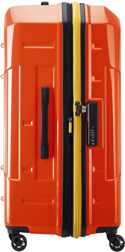 DELSEY PARIS Rempart Expandable 4 Double Wheels Trolley 80 Orange Orange 79cm