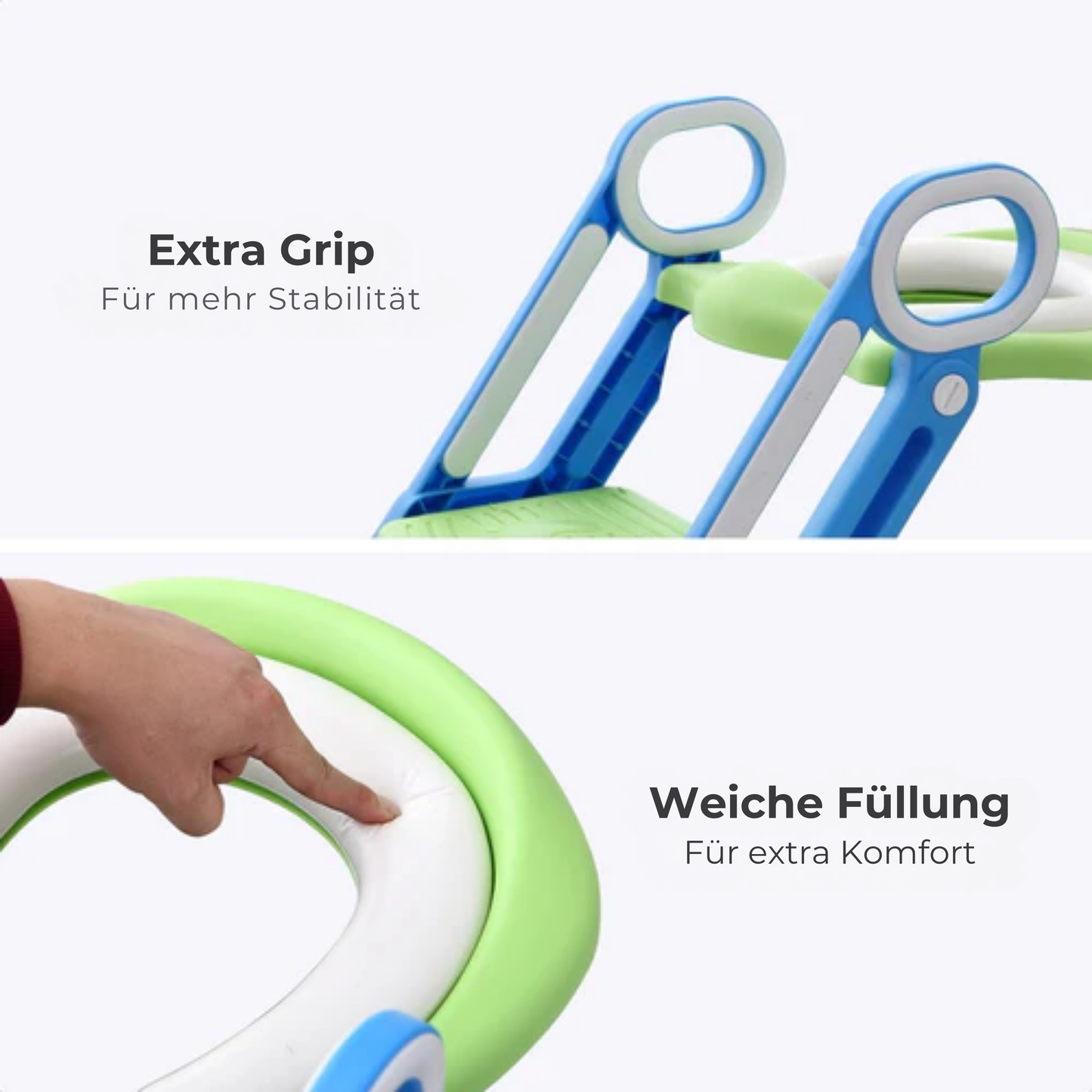 LifeGoods Toilettensitzverkleinerer - Töpfchen Kleinkind - 2 bis 7 Jahre - Grün/Blau