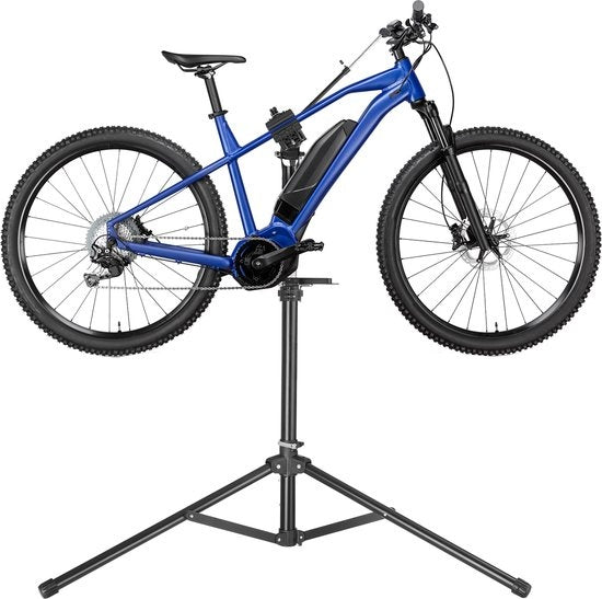 tectake - Fahrradreparaturständer Tristan - Schnellspanner - Spannkopf - 360° drehbar - höhenverstellbar - Max. 50kg. - Montageständer - Geeignet für E-Bikes Elektrofahrrad - 404920
