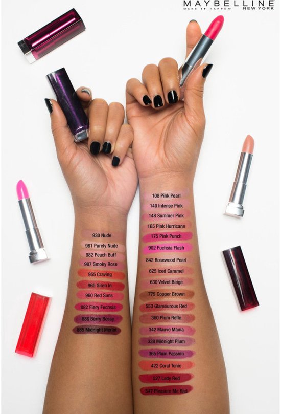 Maybelline New York – Color Sensational Creamy Mattes Matte Lipstick – 987 Smoky Rose