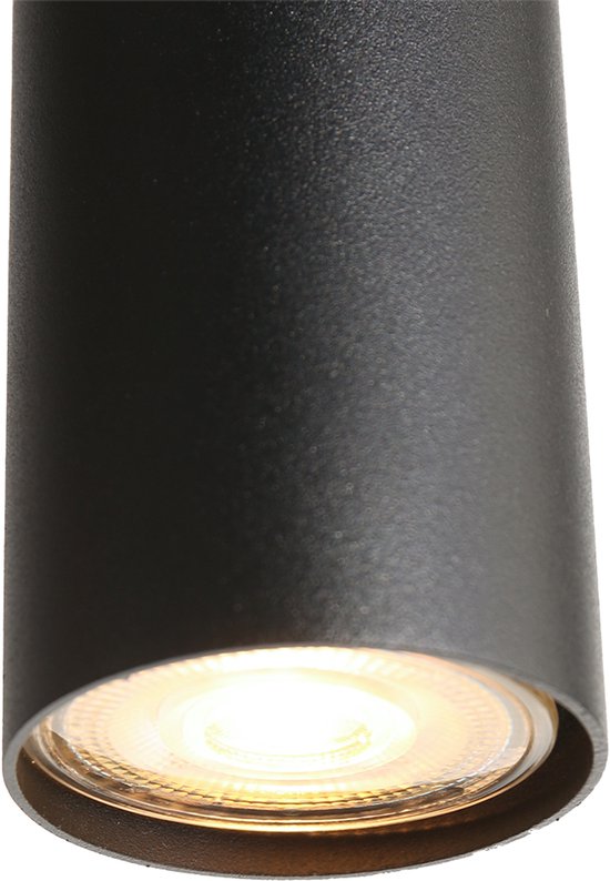 Steinhauer - Pendelleuchte - Reflexion - schwarz - Glas Metall - Designleuchte - E27_GU10 - 3796ZW