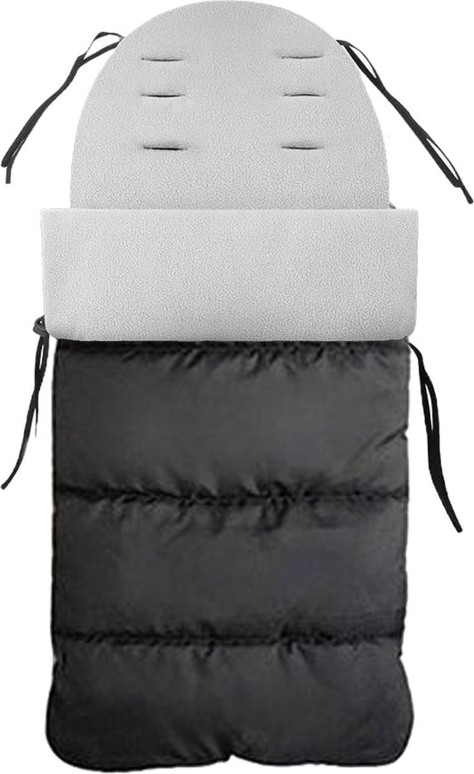 AchatÃ© Fußsack - Für Kinderwagen oder Stuhl - Babyschlafsack - Autositz - Weiß