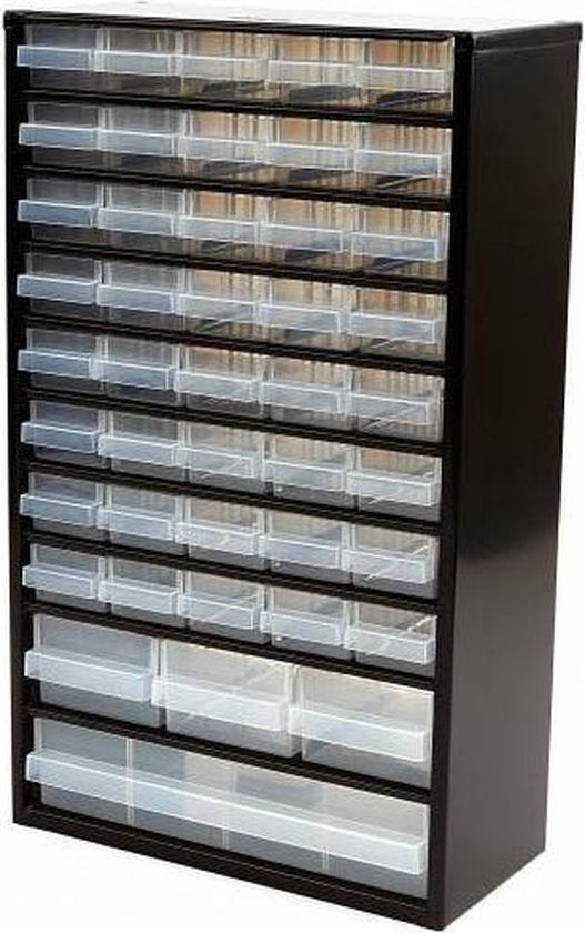 Raaco Metall-Schubladenschrank Mit 44 Schubladen Inkl. 10 Unterteilungen