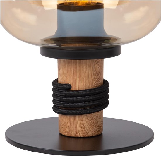 Lucide ILONA – Tischlampe – Ø 18 cm – 1xE27 – Bernstein