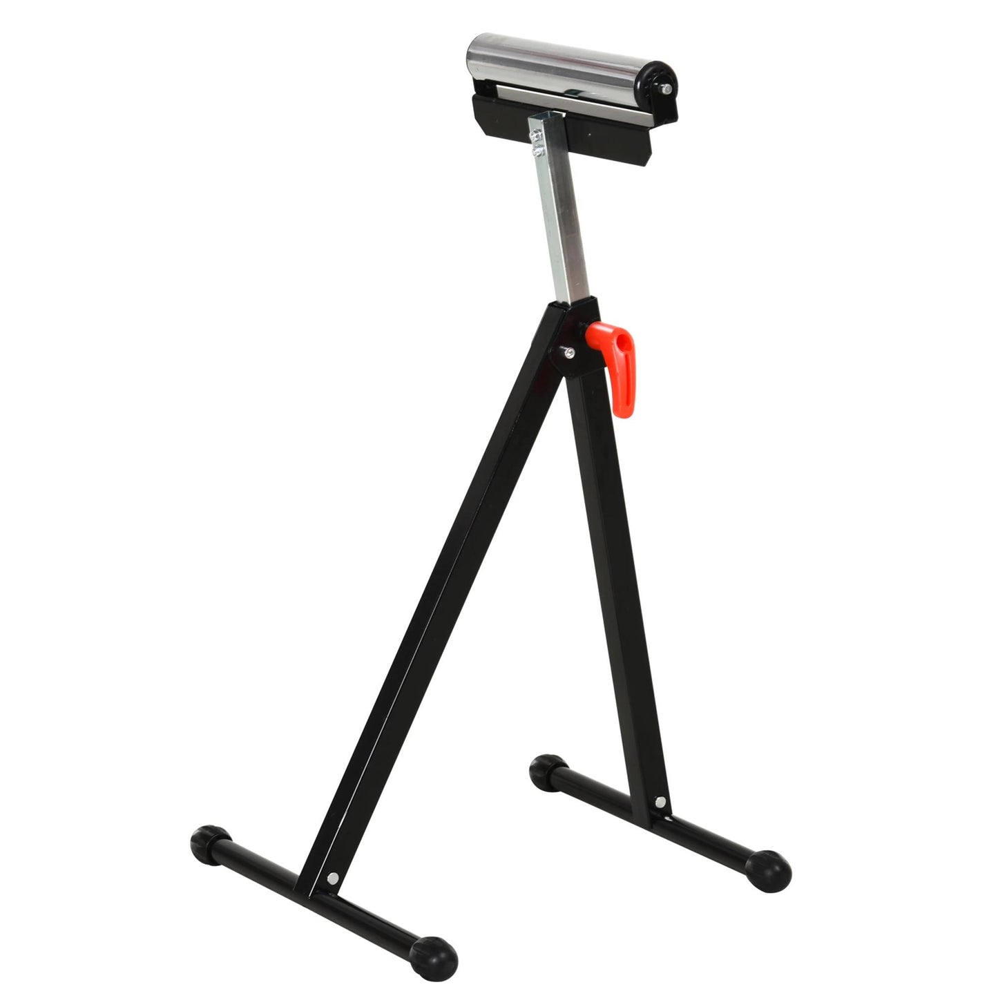 Homcom Rollbock mit verstellbarer Rolle – 44 x 50 x 68–110 cm – Schwarz/Silber