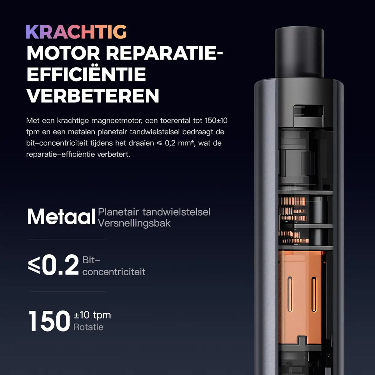 EasyWox 57-in-1-Elektro-Präzisionsschraubendreher – Grau