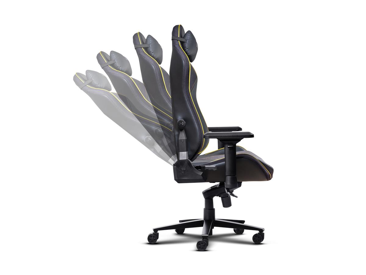 Trust GXT 721BM Ruya Pro Gaming-Stuhl – Batman Edition – Ergonomisches Design – Schwarz/Gelb