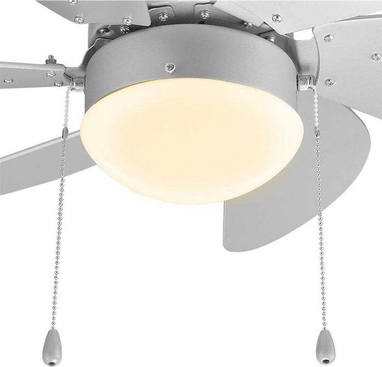 Deckenventilator Tristar VE-5810 – Deckenventilator mit Zugschnur – 3 einstellbare Geschwindigkeitsstufen – Ø 76 cm – Weiß