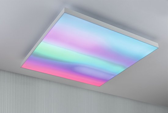 LED-Panel Loria Rainbow dynamic RGBW eckig 595x595mm 31W 2820lm RGB+ Schwarz dimmbar