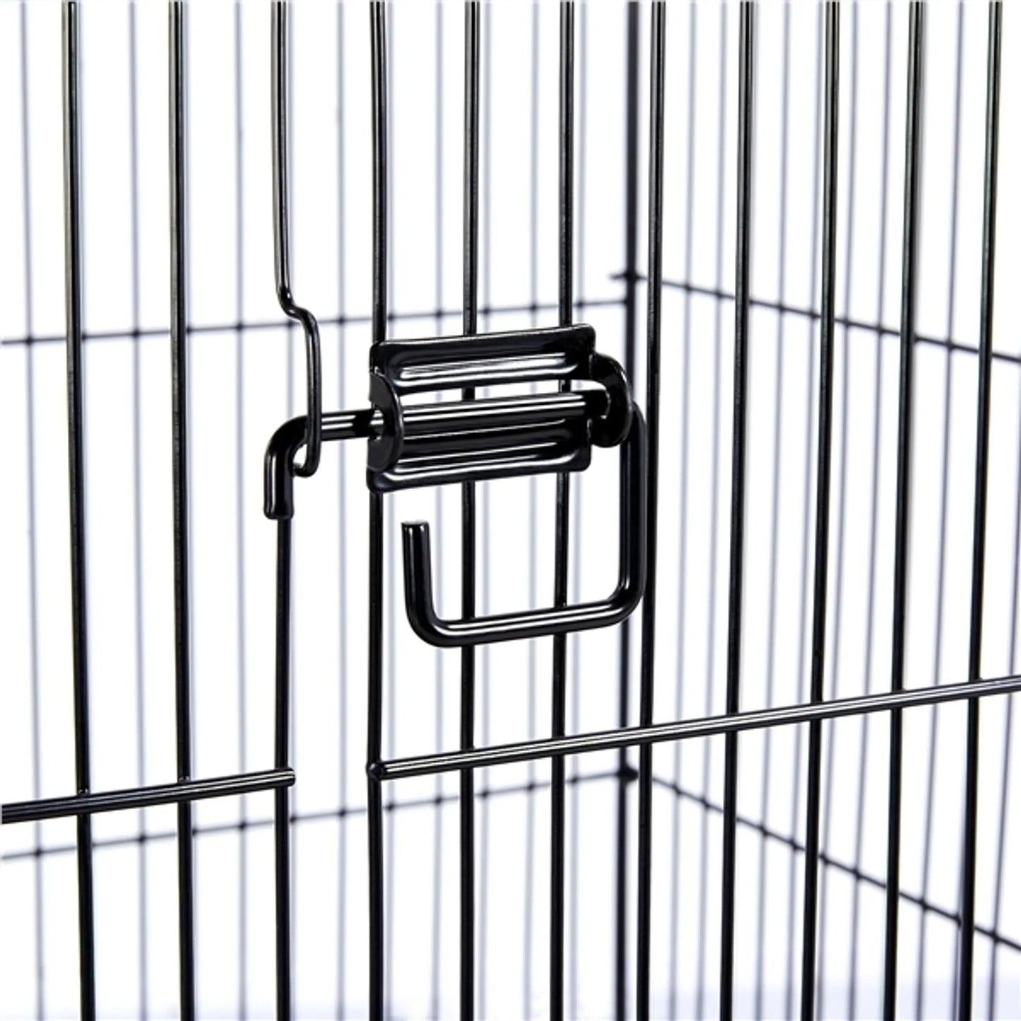 Yaheetech Vogelkäfig - Sittiche und Papageien - 59.5x59.5x150 cm - Mobil - Abnehmbarer Ständer - Sitzstangen - Schwarz