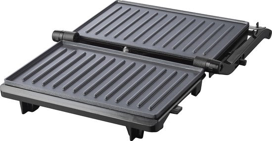 Tomado TGC2001S - Kleiner Kontaktgrill - Toaster - PFAS-frei - Schwarz/Edelstahl - 750 Watt