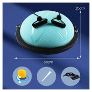 DH FitLife Yoga-Balanceball mit Pumpe – Balance-Trainer – Ø 60 x H 22 cm – max. 200 kg
