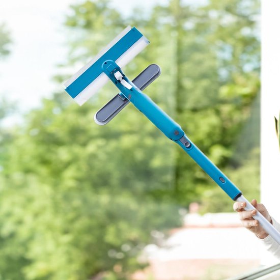 Livington Window Buddy – Fensterreiniger – Fensterreiniger mit Teleskopstange – Fensterwischer – Fensterreinigungsgerät – Duschwischer – Solarpanel-Reiniger Übersetzer
