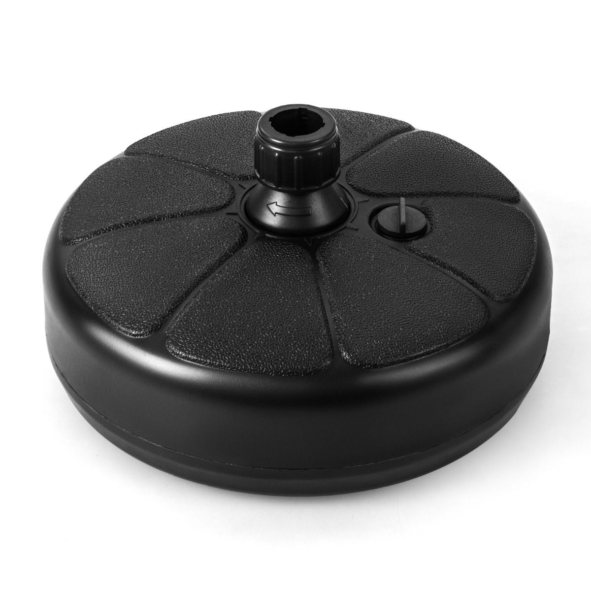 Coast Outdoor Sonnenschirmfuß - für Î¦38mm Sonnenschirmstangen - HDPE - 37 x 19 cm - Schwarz
