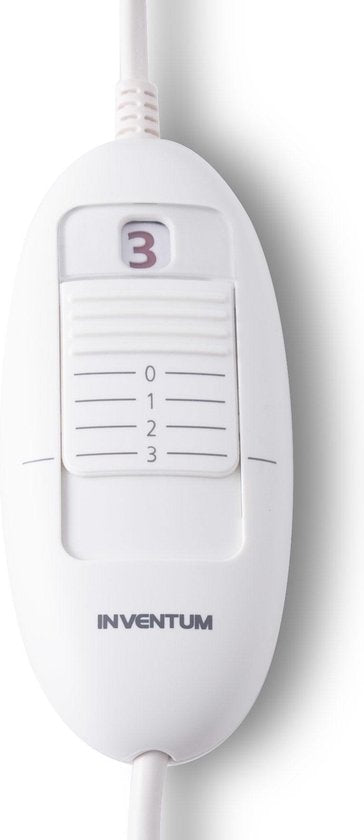 Inventum HN136I - Elektrisches Unterbett - Fußwärmer - 1 Person - 150x80 cm - Vlies - Hellblau