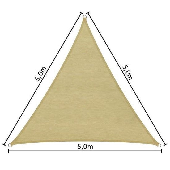 Dreiecksmarkise Sonnenschirm 5m x 5m x 5m 401809