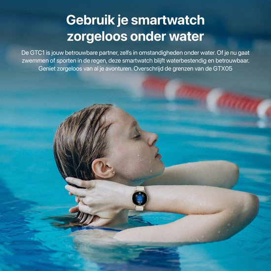 Otiume Zenith GTX05 – Smartwatch – 45 mm AMOLED-Display – GPS – Telefonieren über Bluetooth – Gold