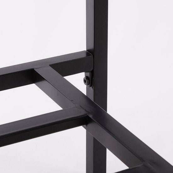 Mica Decorations Celo Lounge Bank - L122 x B83 x H78 cm - Metall - Schwarz