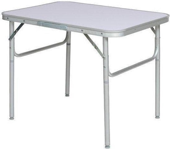 tectake - Klappbarer Campingtisch - Tragbarer Campingtisch - Outdoor-Klapptisch - Klappbarer Tisch - Wetterfest - 75x55x68cm - Grau