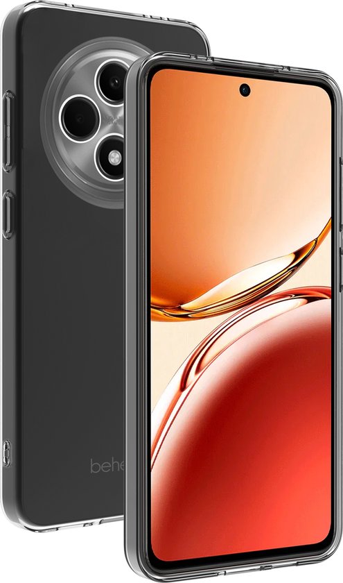 BeHello Oppo Reno12 F Case - Dünne Gel-Hülle - Flexible Oppo Reno12 F Hülle aus Kunststoff - Transparent