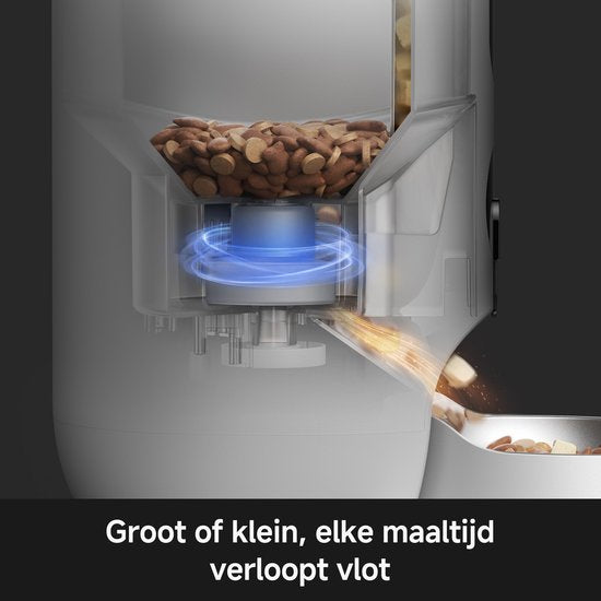 NutriPal 10 Ultra – Intelligenter automatischer Futterautomat für Katzen mit HD-Kamera, Steuerung per App – 4 l – Weiß