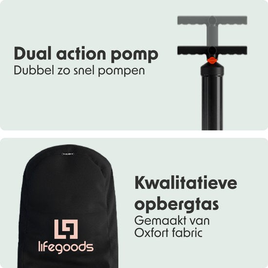 LifeGoods PaddlePro SUP Board - Aufblasbares Paddle Board - Komplettset - Max. 150KG - 320x81cm - Tropisches Rosa
