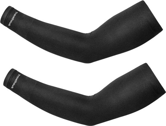 TravelHawk Arm Sleeve - Sleeve - Armschützer - Armschützer Radfahren - Sonnenschutz - 2 Stück - Schwarz - Größe XL