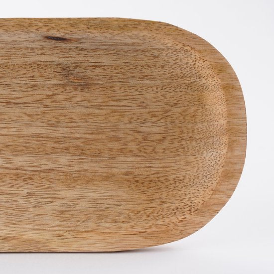 Mica Decorations Tomar Schalen und Tablett - L35 x B12 x H5 cm - 100% FSC Mango Holz - Hellbraun