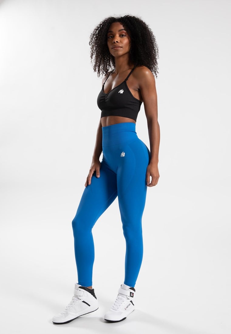 Gorilla Wear Olivia nahtlose Leggings - Blau - XS/S