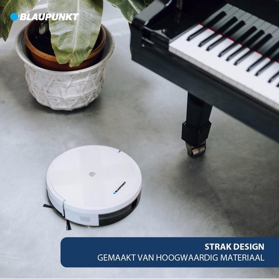 Blaupunkt Staubsaugerroboter - Bluebot XVAC - Mit Ladestation - Smart Navigation - Weiß