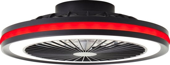 Brilliant - Palmero Deckenventilator - LED 40W - 3000K-6500K - Dimmbar - Schwarz