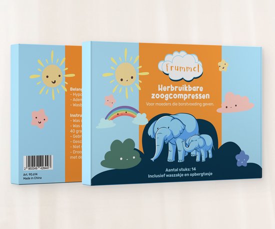 Frummel Stilleinlagen - Stilleinlagen waschbar - Wiederverwendbar - 14 Stück