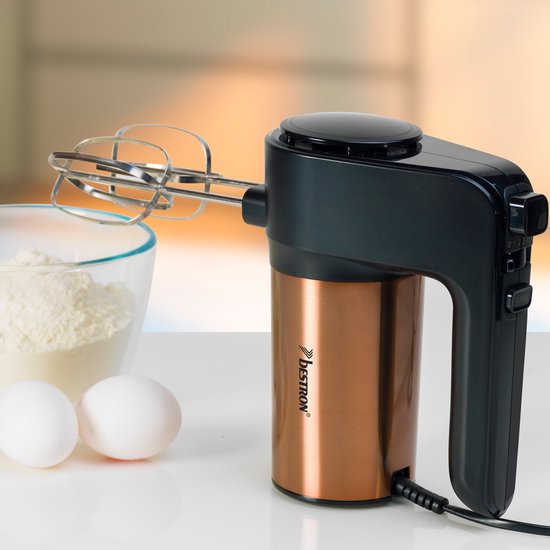 Bestron AHM1000CO Power-Handmixer Kupfer/Schwarz