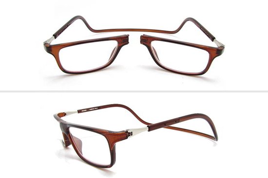 Milanoro - Magnetische Brille - Blau - Stärke +3