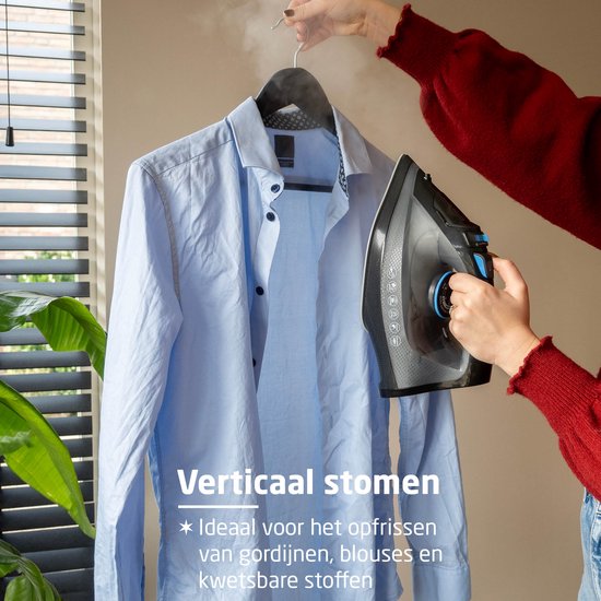 BREND BR-2232 Kabelloses Dampfbügeleisen mit Ladestation - Vertikale Dampffunktion, Anti-Kalk und Selbstreinigung - Einstellbarer Thermostat - 200W