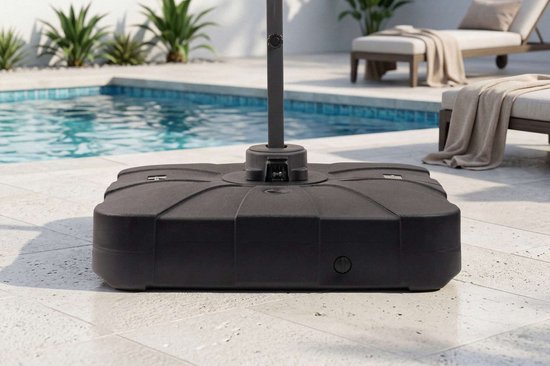 Feel Furniture – Extra großer Sonnenschirmständer „Roma“ – quadratisch – 100 Liter