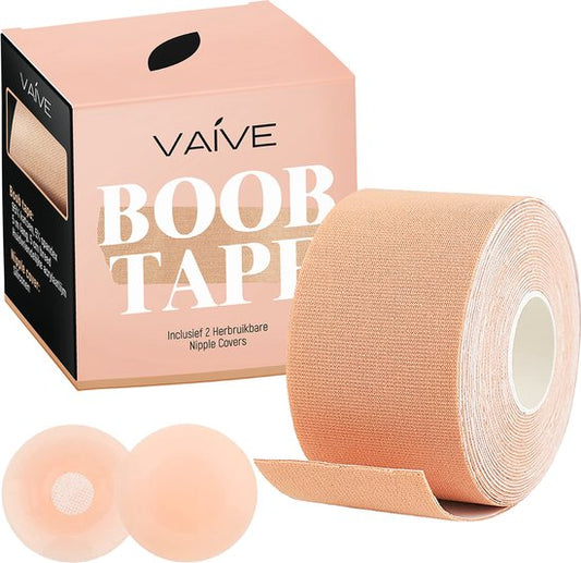 VAIVE Brustband mit Brustwarzenabdeckungen - Brustwarzenabdeckungen - Brustwarzenaufkleber - Mode BH Kleid Brust - Brustband