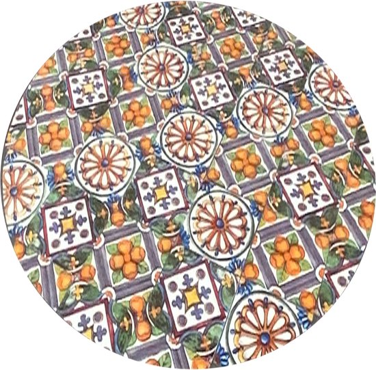 AXI Amélie Bistrotisch – Casa del Sol – Gartentisch aus Metall – Rund – 60 x 60 x 75 cm – Mosaik-Optik – Mit Keramikfliesen eingelegt – Für Garten, Terrasse und Balkon