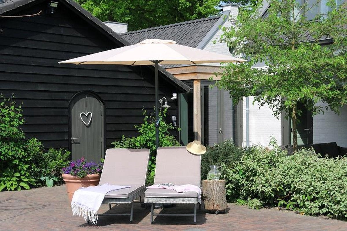 PimXL Sonnenschirm - Ã˜300cm - Weiß