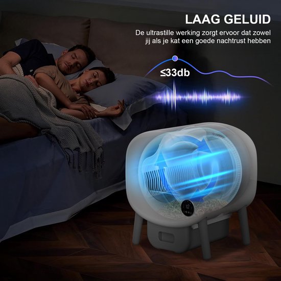 Selbstreinigende Katzentoilette – Automatische Katzentoilette mit großem Fassungsvermögen – XXL 95 l – Elektrische Katzentoilette – inkl. App – mit Katzentoilettenmatte und 3 Rollen Auffangbeutel
