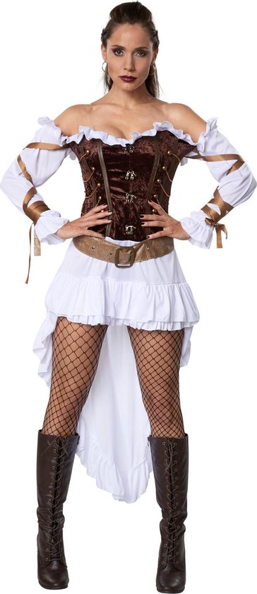 dressforfun – Steampunk-Palastwächterin für Damen, Größe S – Kostüm, Halloween, Verkleidung, Partykleidung, Karnevalskleidung, Karneval, Festkleidung, Partykleidung – 302315