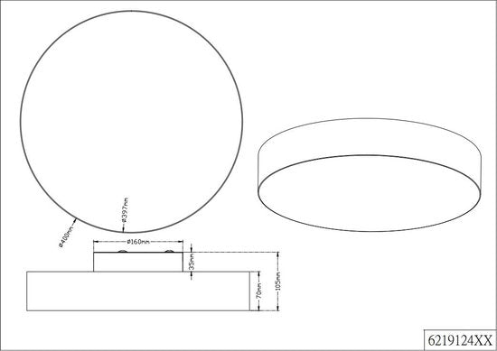 TRIO LUGANO - Deckenleuchte - Grau - inkl. 1x SMD 42 W - Fernbedienung - integrierter Dimmer - stufenlos einstellbare Lichtfarbe - Nachtlicht - Deckenmontage - nicht für externen Dimmer geeignet - Memory-Funktion