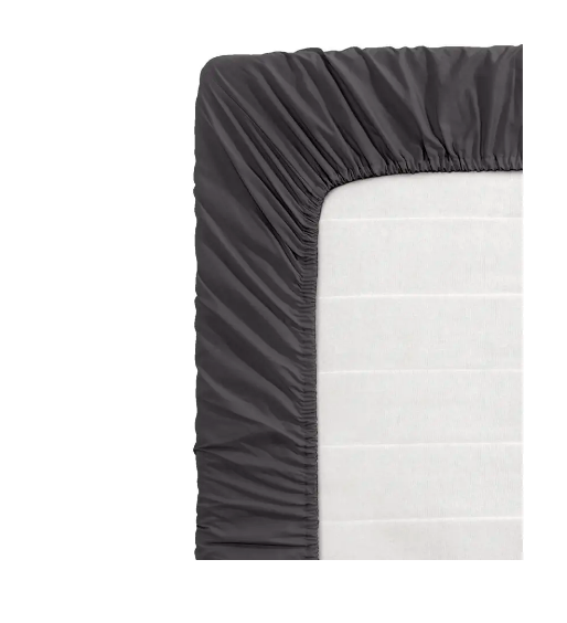 Home&Comfort Spannbetttuch – Baumwolle – Einzelbett – 90 x 200 cm – Anthrazit