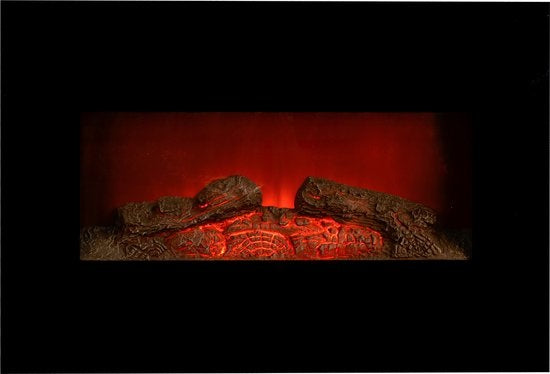 Classic Fire - Kamin Memphis - Fernbedienung & Timer - LED-Flammen - 1800W - Schwarz