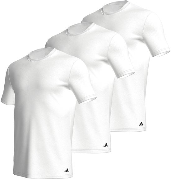 Adidas Sportswear – Active Core Cotton – Rundhals-Shirts – Herren-Unterhemd – Weiß – Größe M